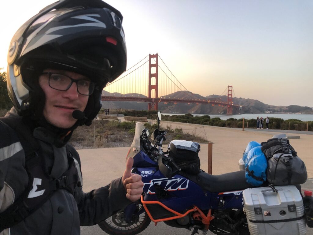 Ankunft an der Golden Gate Bridge